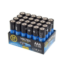 PACK 24 PCS PILAS ALCALINAS LR03 AAA VOLTEN