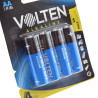 BLISTER 4 PCS PILAS ALCALINAS LR6 AA VOLTEN
