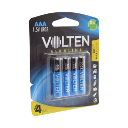 BLISTER 4 PCS PILAS ALCALINAS LR03 AAA VOLTEN