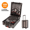 MALETA DE HERRAMIENTAS 186 PCS LLAVES CHICHARRA AIRMEC