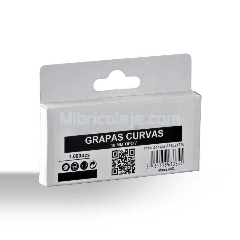 CAJA GRAPAS CURVA 10MM TIPO 7 1000PCS AIRMEC