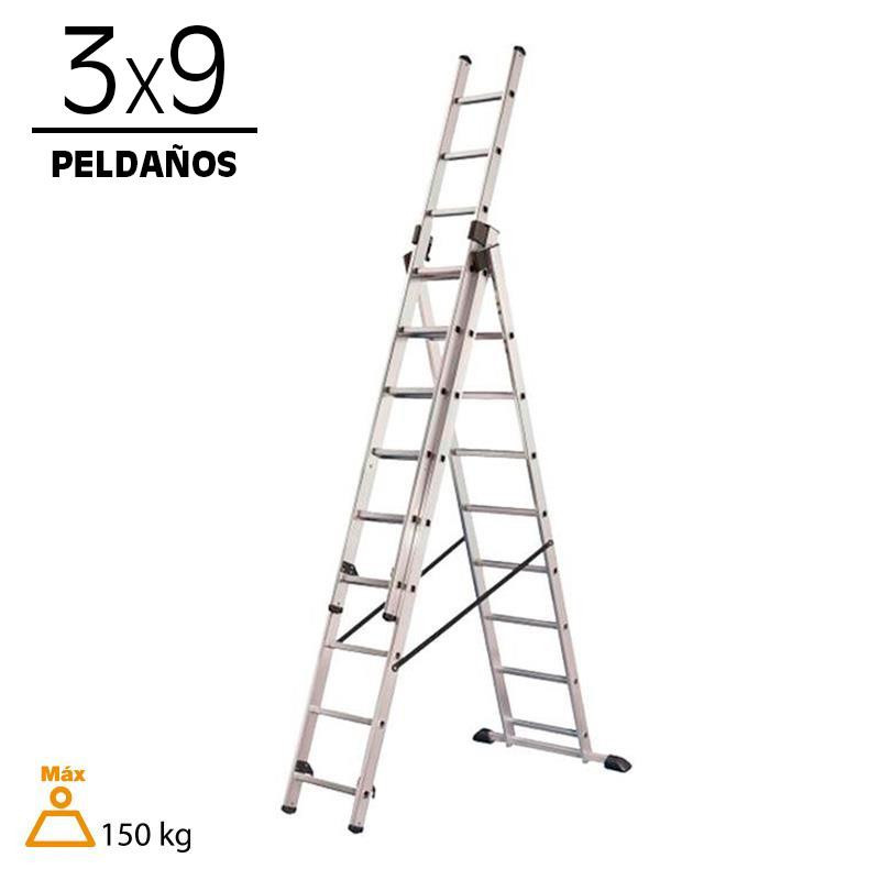 ESCALERA ALUMINIO AIRMEC 3 TRAMOS 3X9