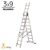 ESCALERA ALUMINIO AIRMEC 3 TRAMOS 3X9