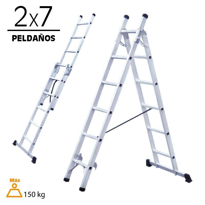ESCALERA ALUMINIO AIRMEC 2 TRAMOS 2X7