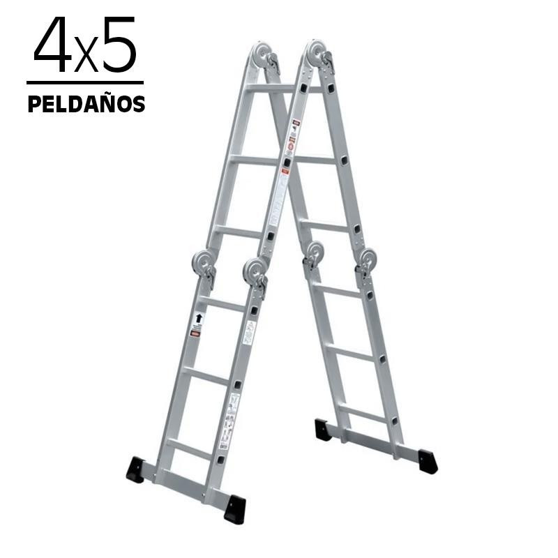 ESCALERA ALUMINIO MULTIPOSICION AIRMEC 4X5
