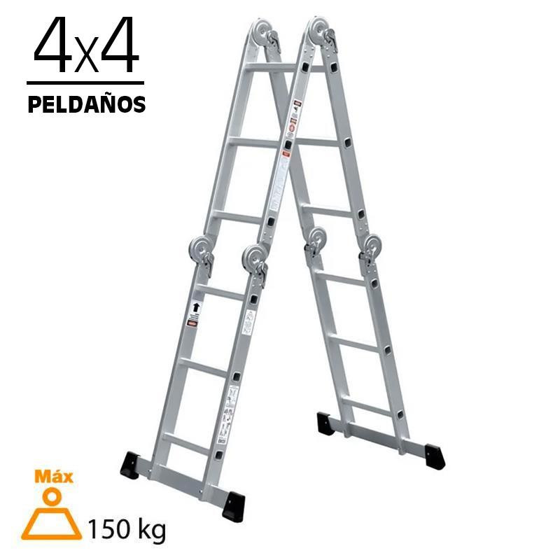 ESCALERA ALUMINIO MULTIPOSICION AIRMEC 4X4