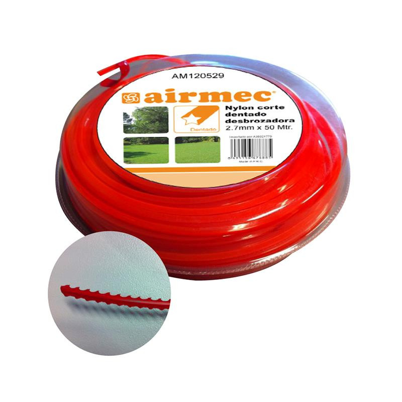 NYLON CORTE DENTADO DESBROZADORA 27mmX50M AIRMEC