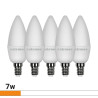 BOMBILLAS LED PACK 5 7W C37 E14 LUZ BLANCA AIRMEC