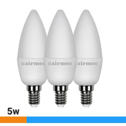 BOMBILLAS LED PACK 3 5W C37 E14 LUZ FRIA AIRMEC