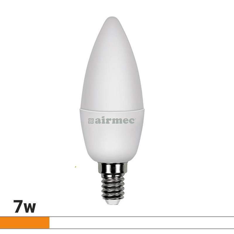 BOMBILLA LED 7W C37 E14 LUZ CALIDA BLANCA FRIA AIRMEC