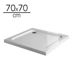 PLATO DUCHA ACRILICO CUADRADO BENOTTI 70X70X5CM