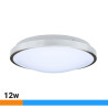 APLIQUE LED TECHO REDONDO PLATA 12W LUZ FRIA AIRMEC