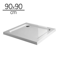PLATO DUCHA ACRILICO CUADRADO BENOTTI 90X90X5CM