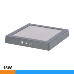 DOWNLIGHT CUADRADO GRIS SOBREPUESTO 18W LUZ FRIA AIRMEC