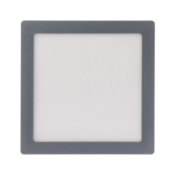 DOWNLIGHT CUADRADO GRIS SOBREPUESTO 18W LUZ FRIA AIRMEC