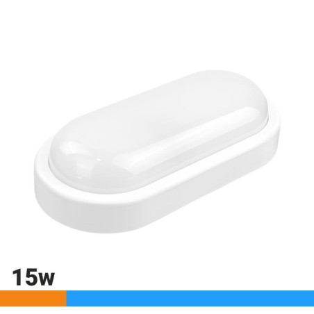 APLIQUE LED OVALADO EXTERIOR 15W LUZ FRIA AIRMEC