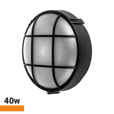 APLIQUE PLASTICO REDONDO CON REJAS 40W E27 AIRMEC