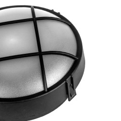 APLIQUE PLASTICO REDONDO CON REJAS 40W E27 AIRMEC