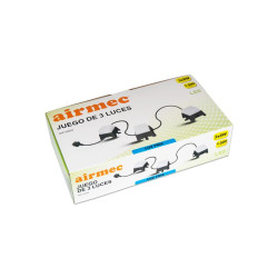 JUEGO 3 LUCES 8W 1500 LUMENS AIRMEC