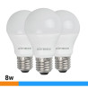 BOMBILLAS LED PACK 3 8W A60 E27 LUZ FRIA AIRMEC