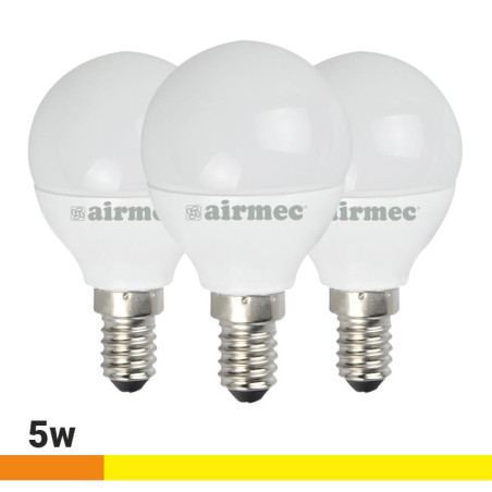 BOMBILLAS LED PACK 3 5W G45 E14 LUZ CALIDA AIRMEC