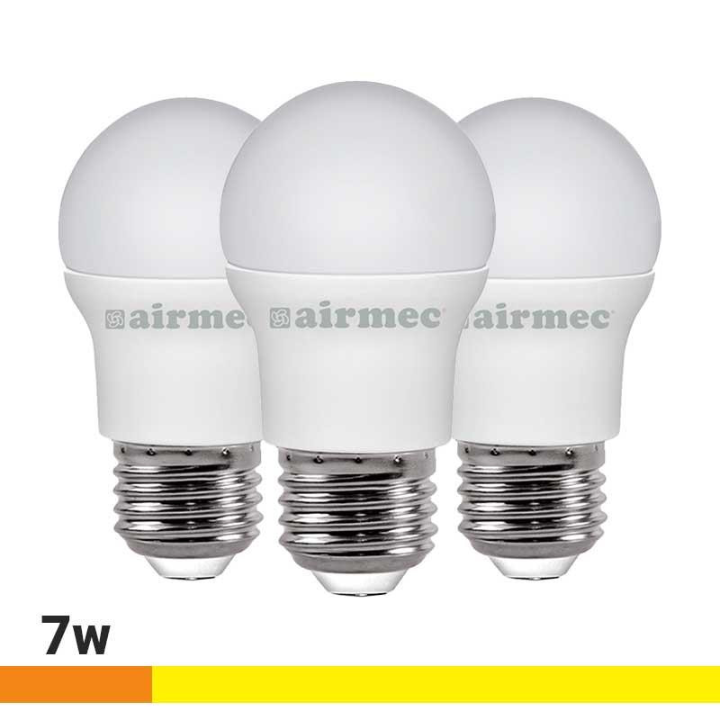 BOMBILLAS LED PACK 3 7W G45 E27 LUZ CALIDA AIRMEC