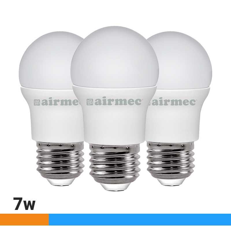 BOMBILLAS LED PACK 3 7W G45 E27 LUZ FRIA AIRMEC