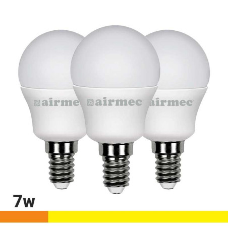 BOMBILLAS LED PACK 3 G45 7W E14 LUZ CALIDA AIRMEC