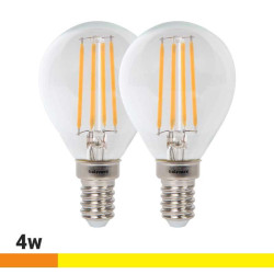 BOMBILLAS LED PACK 2 FILAMENTO 4W G45 E14 LUZ CALIDA AIRMEC