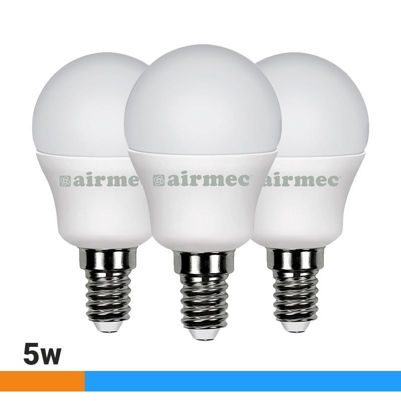 BOMBILLAS LED PACK 3 5W G45 E14 LUZ FRIA AIRMEC