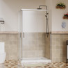 MAMPARA DUCHA RECT BENOTTI 185X140X80CM 6MM