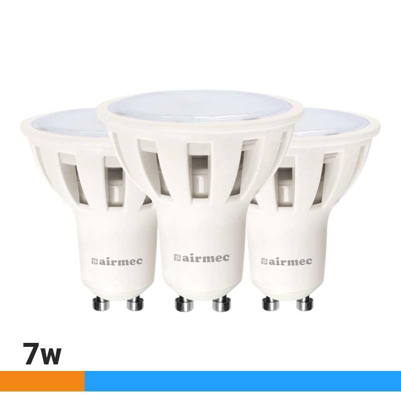 BOMBILLA LED PACK 3 GU10 7W LUZ FRIA AIRMEC