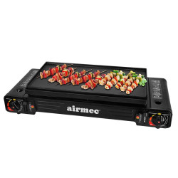 COCINA GAS DOBLE CON BOMBONA PLANCHA AIRMEC