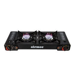 COCINA GAS DOBLE CON BOMBONA PLANCHA AIRMEC