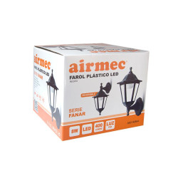 FAROL PLASTICO LED REVERSIBLE NEGRO SERIE FANAR AIRMEC