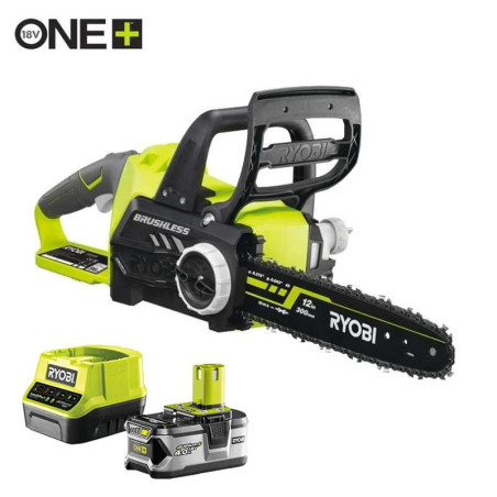 MOTOSIERRA ESPADA 30CM 18V SIN CARBONES ONE 1x 4Ah CARGADOR RYOBI