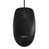 RATON CON CABLE B100 3 BOTONES SEGUIMIENTO OPTICO AMBIDIESTRO LOGITECH