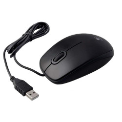 RATON CON CABLE B100 3 BOTONES SEGUIMIENTO OPTICO AMBIDIESTRO LOGITECH