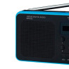 RADIO PORTATIL 14W RMS AM FM 70 PRESINTONIAS NEGRO CON AZUL SUNSTECH