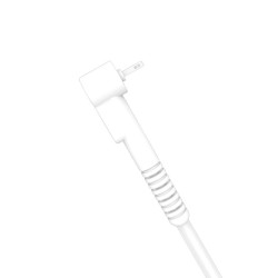 CABLE ANTI ROTURA ACODADO MICRO USB A USB BLANCO 1 METRO XO