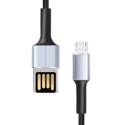 CABLE CARGA RAPIDA SLIM USB MICRO USB 24A 1 METRO NEGRO XO