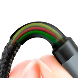 CABLE CARGA RAPIDA SLIM USB MICRO USB 24A 1 METRO NEGRO XO