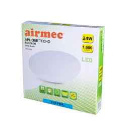 APLIQUE LED TECHO REDONDO 24W SERIE AUSTIN LUZ FRIA AIRMEC