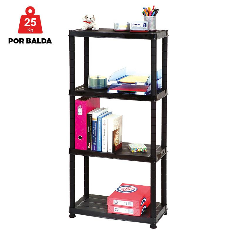 ESTANTERIA PLASTICA 4 BALDAS 130X61X305CM 25 KGS BALDA AIRMEC