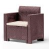 SET DE JARDIN 1 SOFA 2 SILLONES MESA SERIE NEBRASKA 2 BROWN BICA