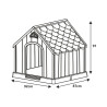 CASETA DE PERRO PLASTICA 92X87X91DONNA GARDEN