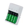 PACK CARGADOR 4 PCS PILAS RECARGABLE 2500MAH LR6 AA VOLTEN