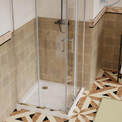 MAMPARA DUCHA CUADRADA BENOTTI 185X90CM 5MM