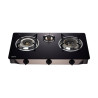 COCINA GAS INOX CON CRISTAL TEMPLADO 3 FUEGOS AIRMEC