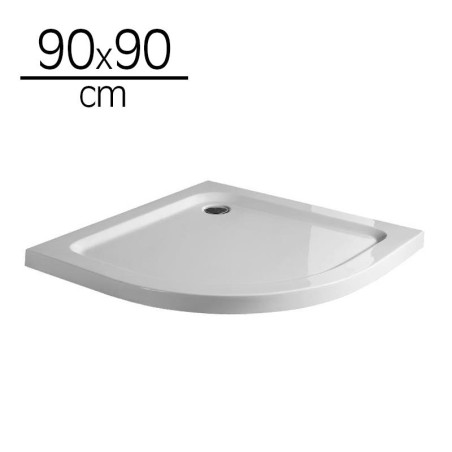 PLATO DUCHA ACRILICO ANGULAR BENOTTI 90X90X5CM